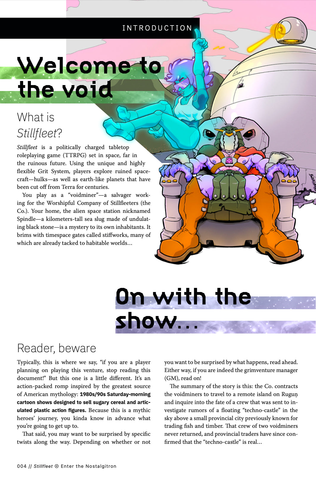 Enter the Nostalgitron ☉ A Stillfleet Learn-by-Play Quickstart