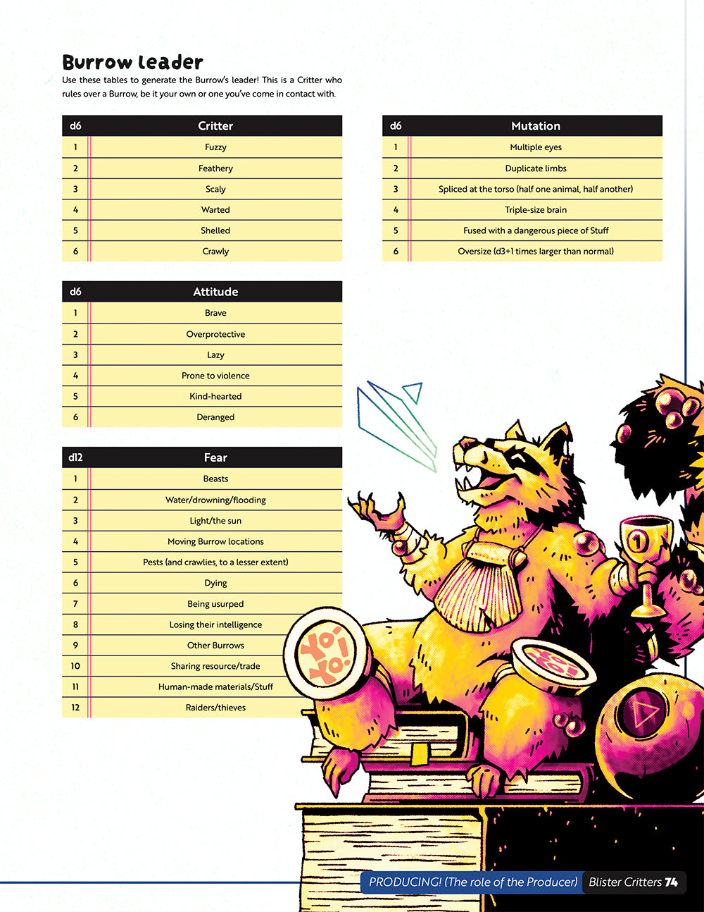The Blister Critters Rulebook