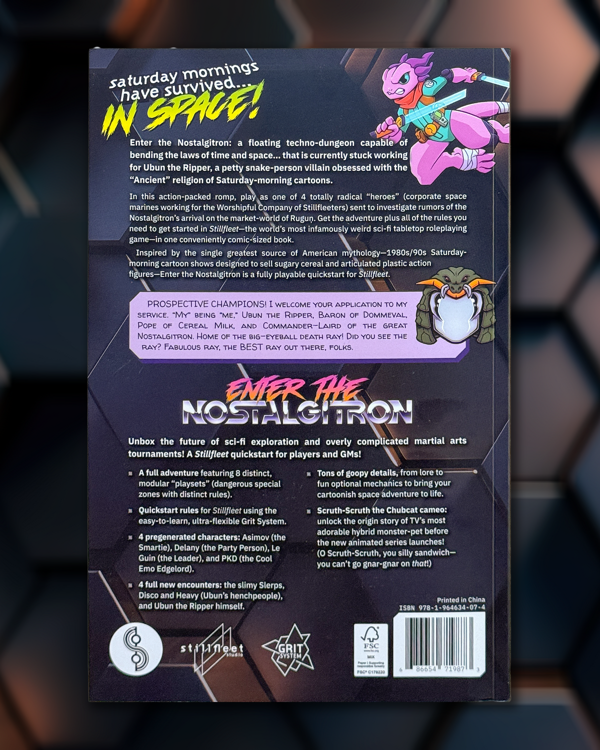 Enter the Nostalgitron ☉ A Stillfleet Learn-by-Play Quickstart