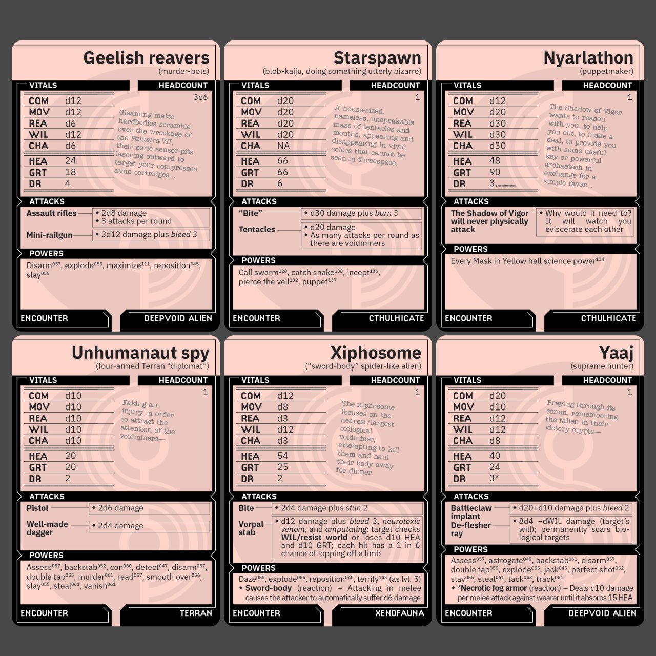 Stillfleet Cards Vol. 1 ☉ Archaetech & Encounters