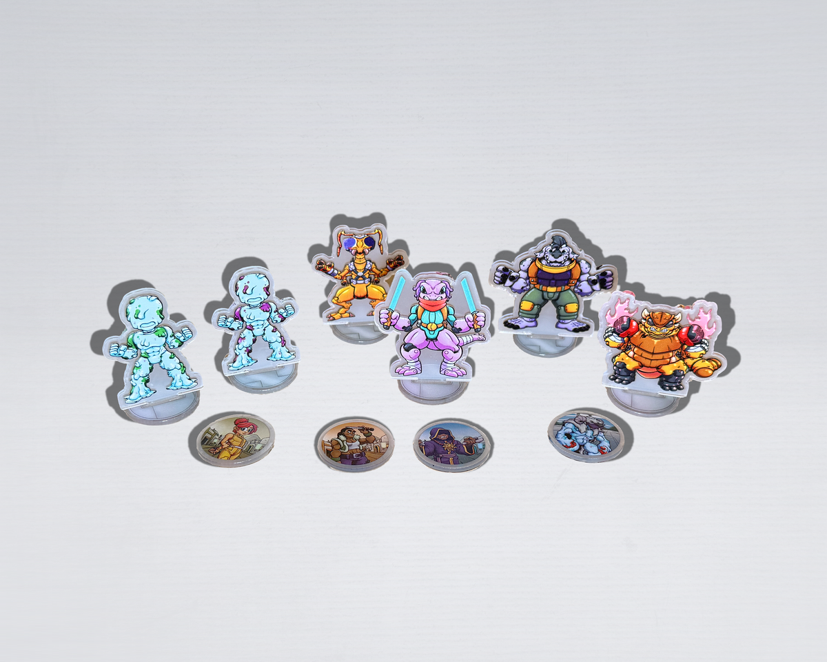 Nostalgitronic Battlemap Miniatures: Voidminers